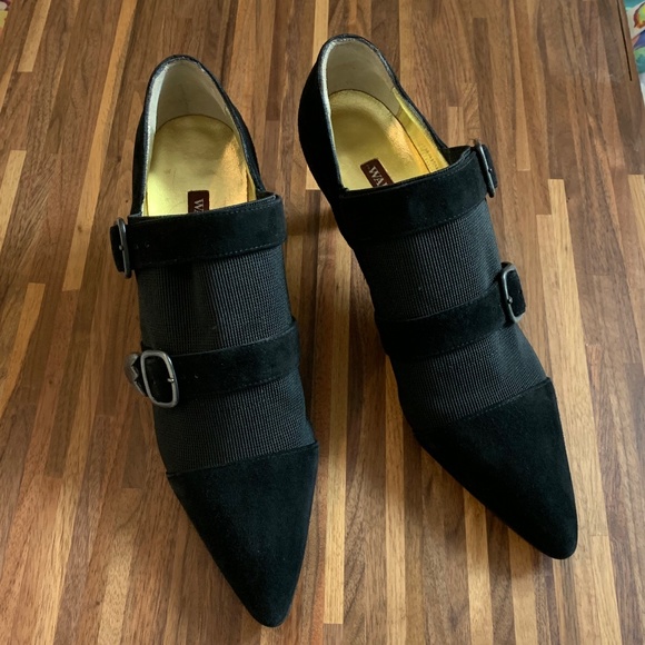 Vintage Walter Steiger Double Buckle Heels - Picture 1 of 13